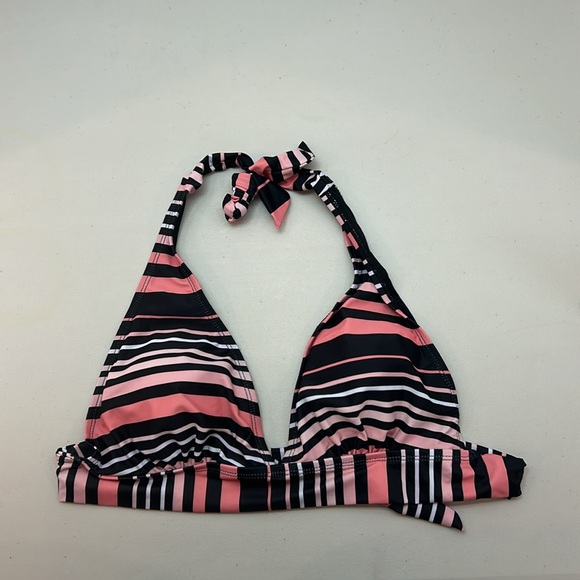 Striped Pink Matching Bikini Set - Picture 2 of 5